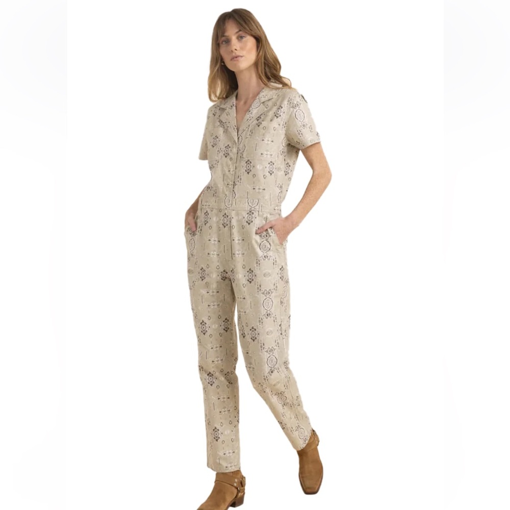 Roark Zip-Front Utility Festival Travel Jumpsuit One-Piece Coverall Relaxed Fit